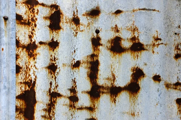 Rusty Metal Plate Rust Background Texture Peeling Paint Stains — Stock Photo, Image