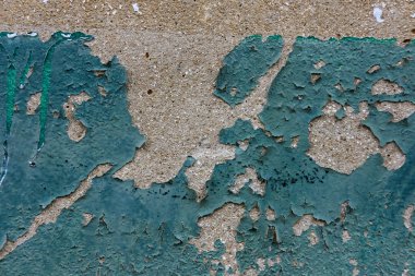 Duvardaki eski çatlak boya.