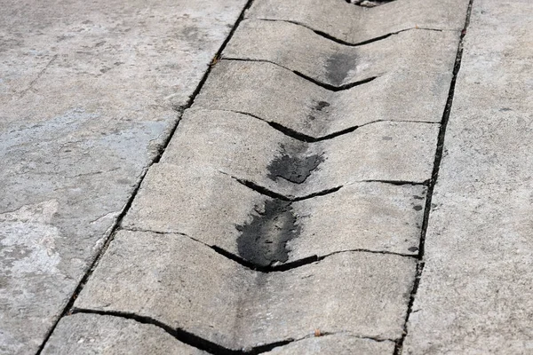 구멍이 콘크리트 시멘트 — 스톡 사진