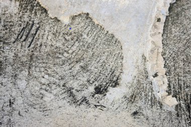 Çatlak ve lekeli eski beton duvarın dokusu soyut arkaplan, doku 