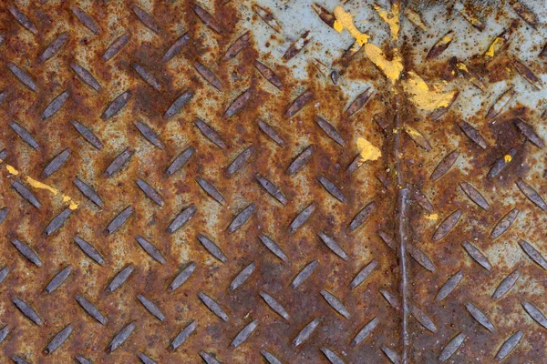 Placa Metal Enferrujado Com Arranhões — Fotografia de Stock