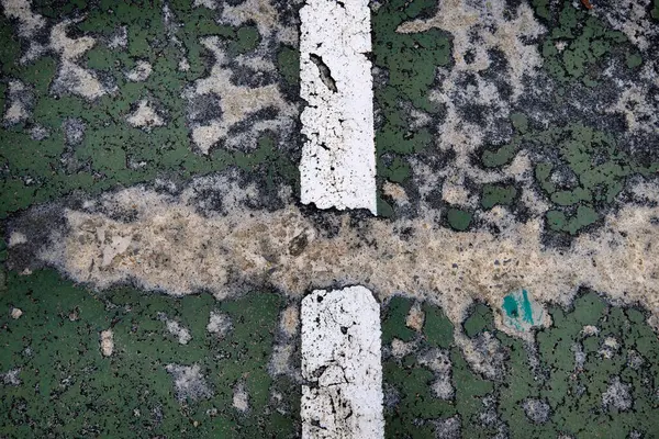 Bianco Grigio Verniciato Superficie Stradale Cemento — Foto Stock