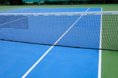 tennis net on the tennis court clipart