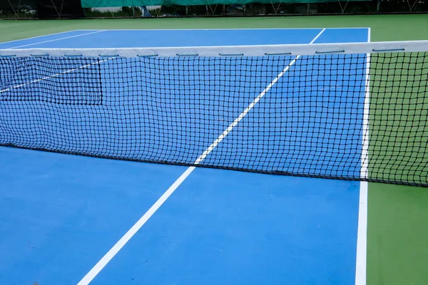 Теннисная Сеть Теннисном Корте Стоковое Фото