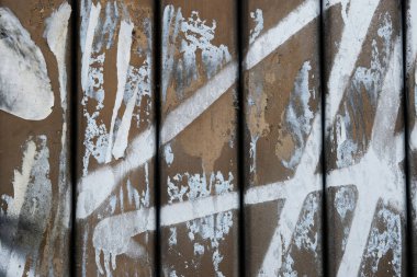 Eski ahşap bir desenle boyanmış ahşap doku..