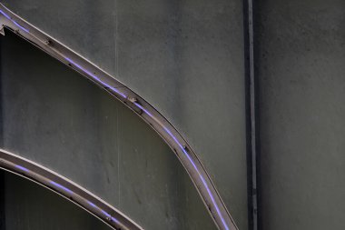 Metal profil arka planı. çelik dokusu.