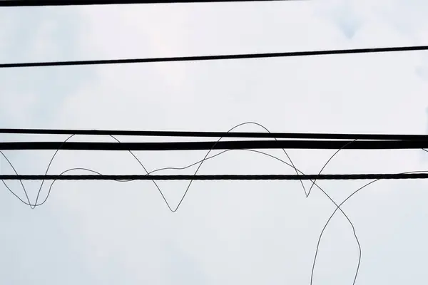 wires and wires in sky