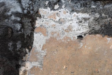 Eski duvarın çatlaklı ve çizikli dokusu