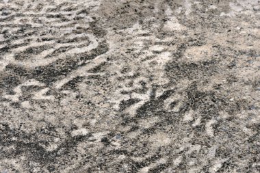 Gri bir asfaltın arkaplanı