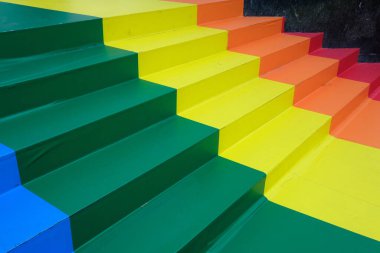 Gökkuşağı bayrağı duvar