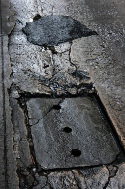 asfalt yol dokusu arkaplanı, kapat