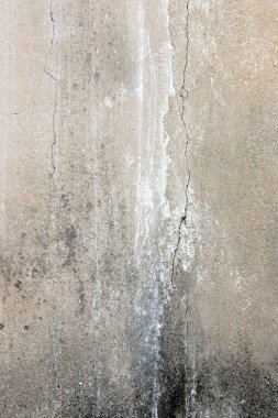 Çatlak ve çatlaklı beton duvar. arkaplan