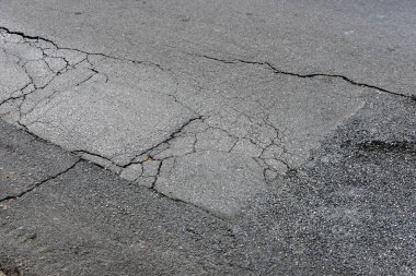 Çatlak asfalt yol arkaplanı