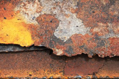 Paslı metal plaka dokusu. paslı metal arkaplan