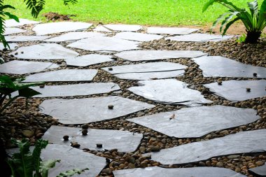 Bahçedeki taş patika