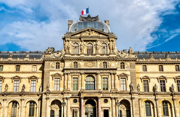 Louvre Müzesi Fransa Nın Başkenti Paris Büyük Bir Turizm Merkezi — Stok fotoğraf