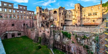 Baden-Wuerttemberg, Almanya 'daki Heidelberg Kalesi harabeleri