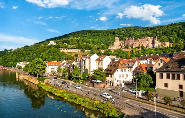 View Heidelberg Its Castle Baden Wurttemberg Germany — Zdjęcie stockowe