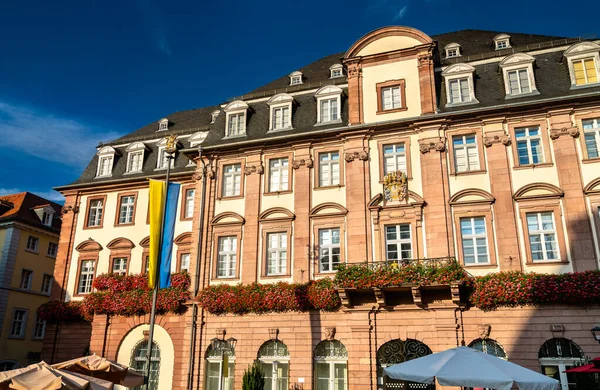 stock image Town Hall on the Market Square of Heidelberg in Germany