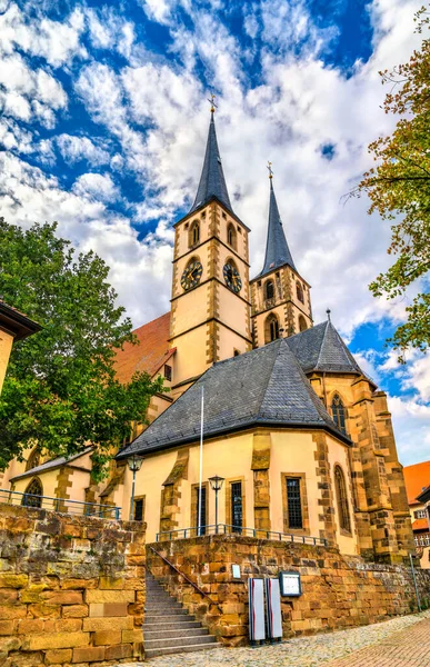 Kościół Ewangelicki Bad Wimpfen Koło Heilbronn Regionie Badenia Wirtembergia Południowych — Zdjęcie stockowe