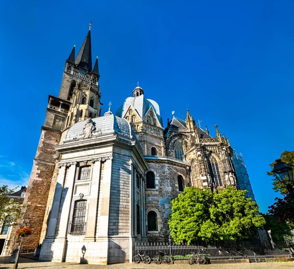 Aachen Katedrali Unesco Dünya Mirası Kuzey Ren Vestfalya Almanya — Stok fotoğraf