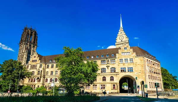 Ayuntamiento Duisburgo Renania Del Norte Westfalia Alemania — Foto de Stock