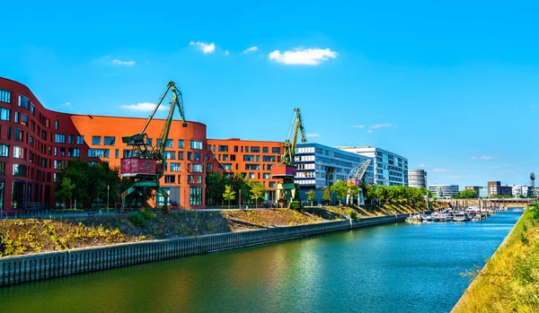 Port Wewnętrzny Duisburg Nadrenii Północnej Westfalii Niemcy — Zdjęcie stockowe