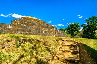 El Tazumal Mayan ruins near Santa Ana in El Salvador, Central America