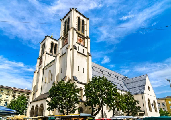 Pohled Kostel Ondřeje Salcburku Rakousko — Stock fotografie