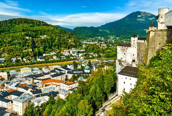 Vue Forteresse Hohensalzburg Salzbourg Autriche — Photo