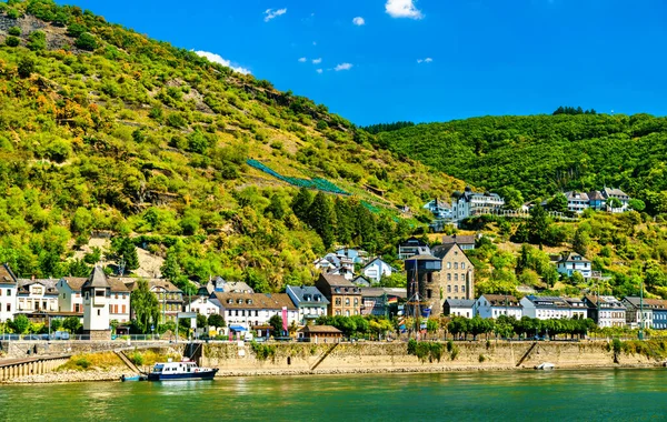 Kaub Upper Middle Rhine Valley Unesco Verdensarv Tyskland – stockfoto