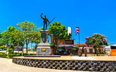 Statue of the national hero Juan Santamaria in Alajuela - Costa Rica, Central America clipart