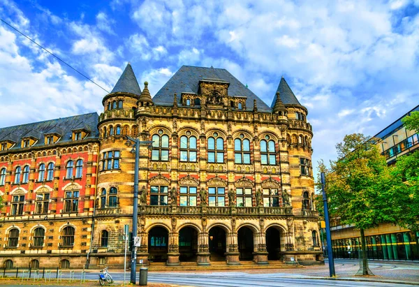 Vista Del Palacio Justicia Landgericht Bremen Alemania — Foto de Stock