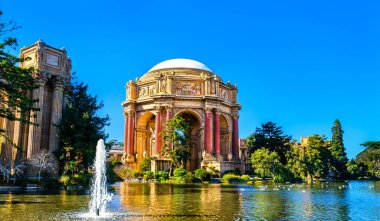 San Francisco 'daki Güzel Sanatlar Sarayı - Kaliforniya, ABD