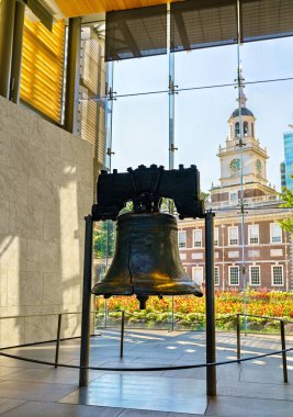 Amerika Birleşik Devletleri Philadelphia 'daki Özgürlük Çanı ve Bağımsızlık Salonu