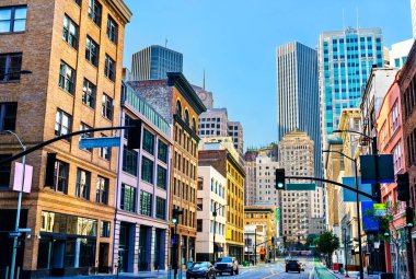 San Francisco şehir merkezi. Kaliforniya, ABD.
