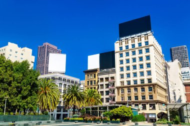 San Francisco şehir merkezi Union Square - California, ABD