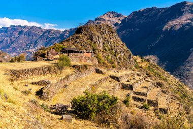 Peru 'daki Kutsal İnkalar Vadisi' nde Pisac arkeolojik kompleksi