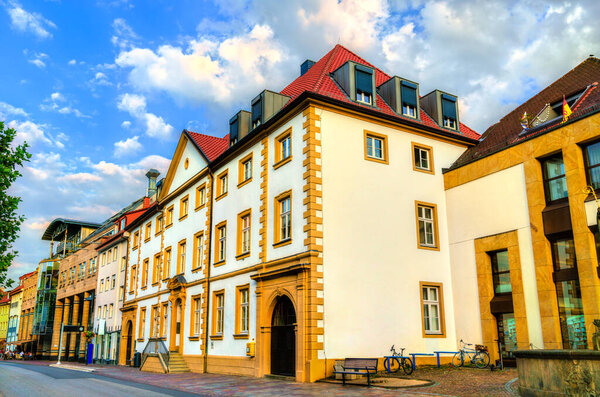 Traditional architecture of Paderborn in North Rhine-Westphalia, Germany