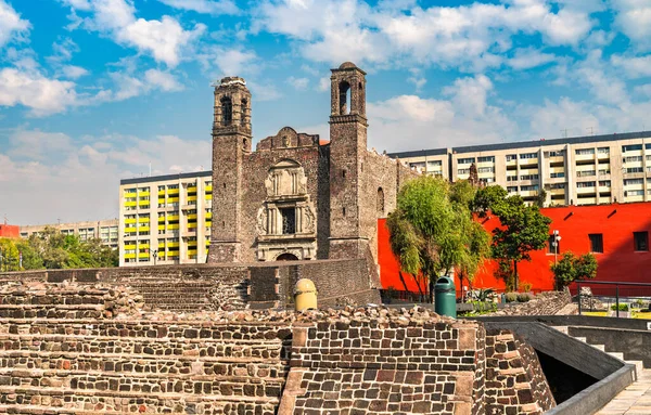 Santiago Tapınağı, Tlatelolco 'daki Plaza de las Tres Kültürleri - Mexico City, Meksika