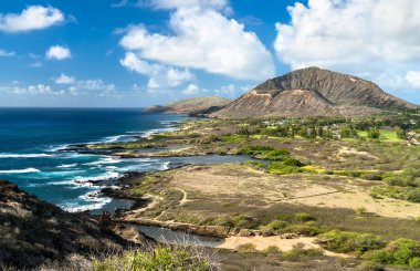 Kaiwi Eyalet Sahili Sahil Hattı Hawaii 'deki Oahu Adası, ABD