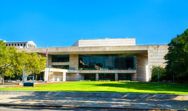 Philadelphia 'daki Independence Alışveriş Merkezi' nde Ulusal Anayasa Merkezi - Pennsylvania, ABD