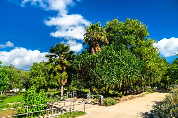 Honolulu 'daki Elmas Baş Yanardağı' nın eteğindeki Leahi Milenyum Barış Bahçesi Oahu Adası, Hawaii, ABD