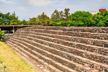 Plaza de las Tres Kültürleri 'ndeki Tlatelolco Arkeolojik Bölgesi - Mexico City, Meksika
