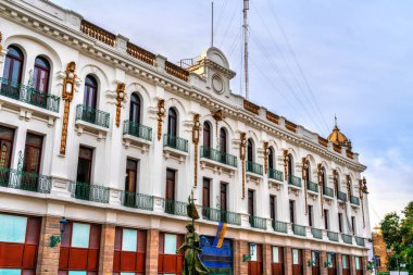 Meksika, Jalisco 'daki eski Guadalajara kasabasının geleneksel mimarisi.