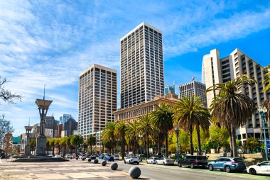 San Francisco 'nun modern mimarisi Embarcadero Plaza - Kaliforniya, ABD