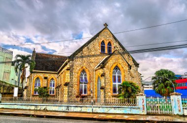 İspanya Limanı 'ndaki Tranquility Metodist Kilisesi, Karayipler bölgesindeki Trinidad ve Tobago' nun başkenti.