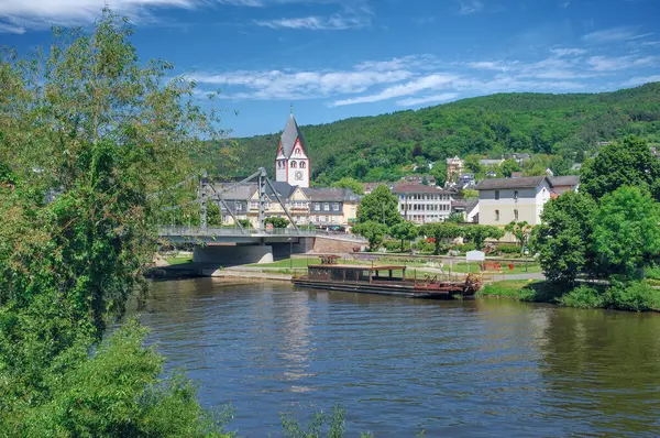 Climatic Health Resort Nassau Lahn Lahn River Rhineland Palatinate Germany Stock Picture