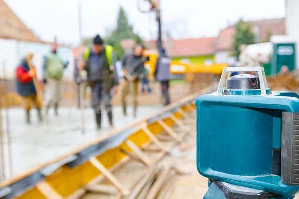 Total Center Device Laser Leveling Other Devices Level Construction Site — Stockfoto