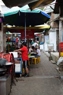 Kuala Lumpur, Malezya 18 Kasım 2024 Çin Mahallesi Jalan Petaling, Kuala Lumpur: A Bustling Market Scene